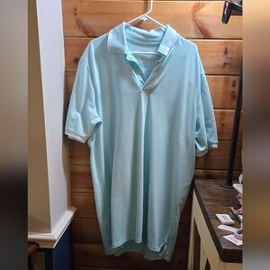 St. John's Bay Light Blue Polo Shirt 1x Beachy